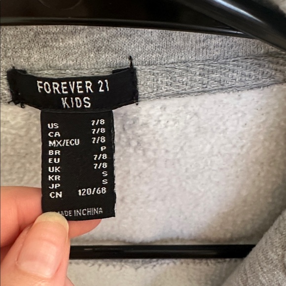 Forever21 Kids 7/8 Heather Gray Soft Shelled Open Blazer - Picture 2 of 4